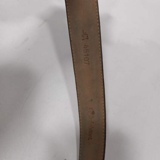 Brighton Men's Brown Leather Belt Size L34 image number 4
