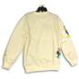 Disney Womens Ivory Graphic Prints Creme Crew Neck Pullover Sweatshirt Size L image number 2