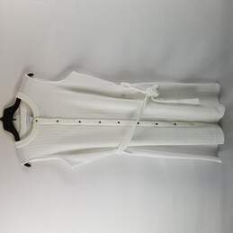Liz Claiborne Women White Midi Dress L NWT