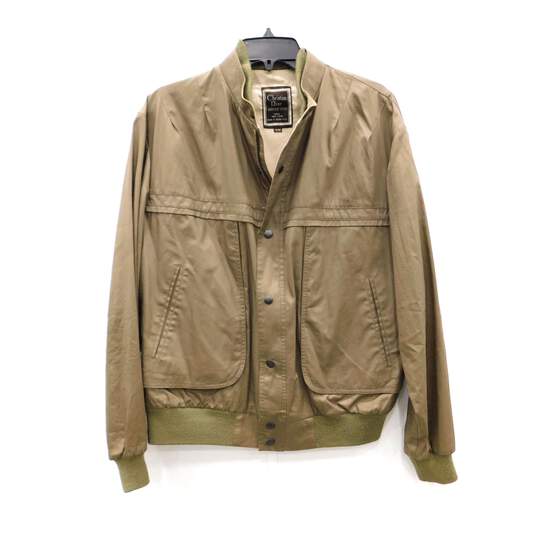 Christian Dior Monsieur Sports Khaki Zip-Up Jacket Cotton Blouson Plain Long Sleeve Size 42R with COA image number 1
