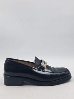 Authentic Gucci Black Leather Loafer W 8.5B