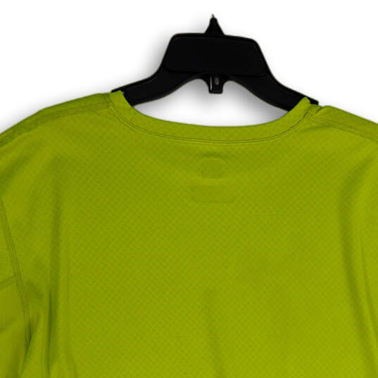 Mens Green Crew Neck Short Sleeve Activewear Pullover T-Shirt Size L/G image number 2