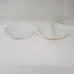 Two Vintage Pyrex Country/Mid Century Lot