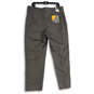 NWT Mens Gray Flat Front Straight Leg Activeflex Dress Pants Size 36W X 29L image number 2