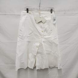 NWT Tibi WM's Cream White Cotton Blend Midi Skirt Size 6