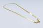14K Yellow Gold 3.9mm Wide Herringbone Chain Necklace 6.0g image number 2