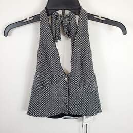Free People Women Grey Halter Cropped Top XS NWT