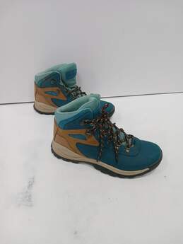 Colombia Blue And Brown Hiking Boots Size 10