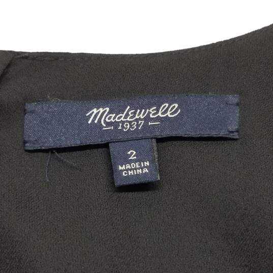 Madewell Luminous Overlay Black Dress Size 2 image number 3