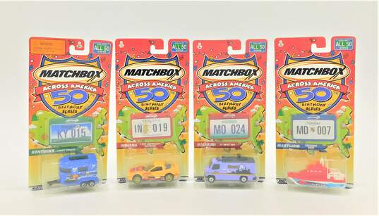 Matchbox Across America 50th Birthday Series Lot MD MO IN & KY image number 1