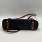 Womens Black Brown Leather Inner Pockets Bottom Studs Zipper Tote Bag image number 4