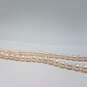 14k Gold FW Pearl Knotted 8mm Pearl 15 Inch Necklace 29.1g image number 4