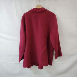 Talbots Plus Burgundy Wool Blend Jacket WM Size 22W NWT alternative image
