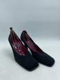 Authentic Bally Vtg Navy Square-Toe Pumps W 7 image number 3