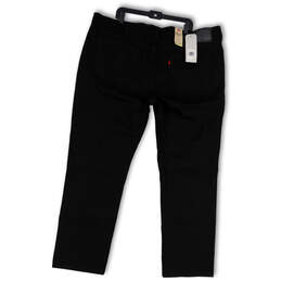 NWT Mens Black 541 Denim Dark Wash Athletic Tapered Leg Jeans Sz 46x34 B&T alternative image