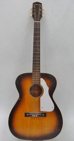 VNTG 1960's Silvertone by Harmony Brand Wooden Acoustic Guitar (Parts and Repair) alternative image