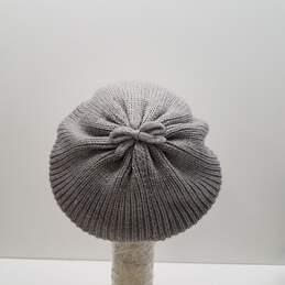 Kate Spade Grey Knit Rib Beret Hat alternative image