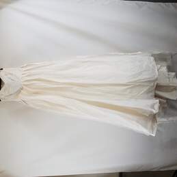 Vera Wang Womens Off White Wedding Dress S2