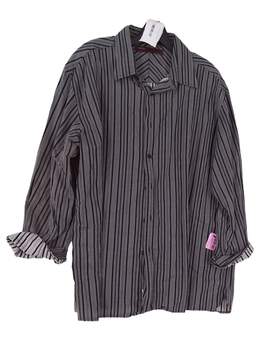Perry Ellis Men's Gray Long Sleeve Button Up Shirt Size XL alternative image
