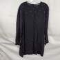 Giorgio Armani Women's Black Sheer Long Sleeve Dress Size 10 AUTHENTICATED image number 1