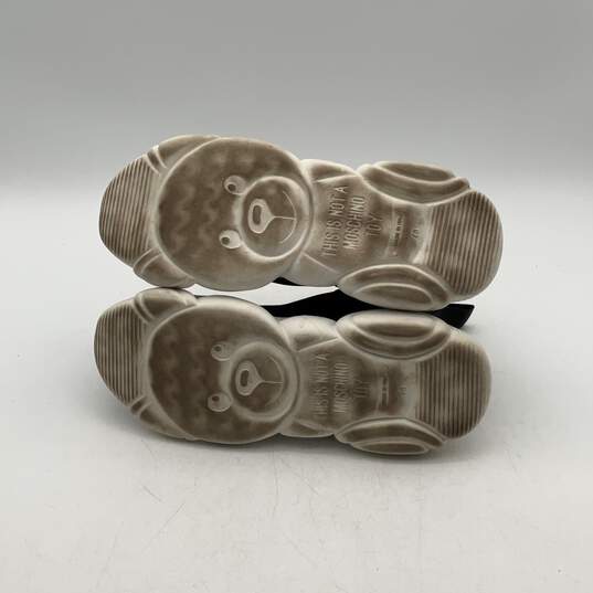 Moschino Womens Black White Pull-On Sock Trainers Sneaker Shoes Sz EU 40 w/ COA image number 6