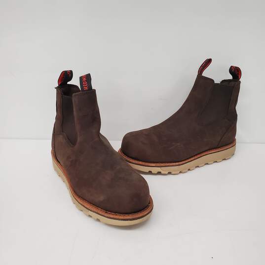 Red Wing MN's Traction Tred-Lite Brown Suede Size 8 image number 3