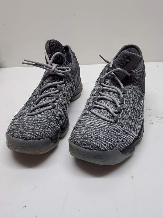 Nike KD 9 Battle Grey Mens Sneakers Size 9.5 image number 2