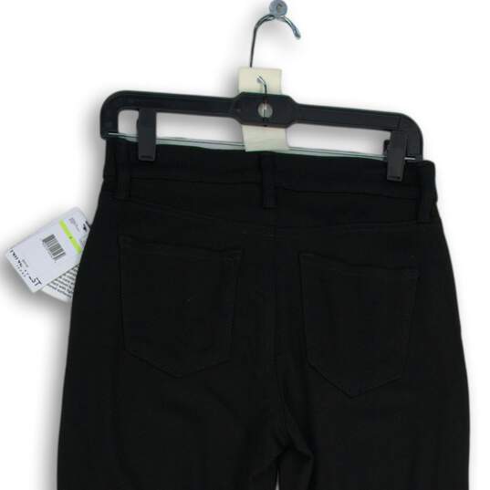 NWT Womens Black Dark Wash Stretch 5 Pocket Design Skinny Jeans Size 4 image number 4