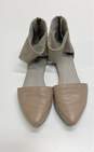 Eileen Fisher Beige Ankle Zip Flat Sandal Women 8 image number 6