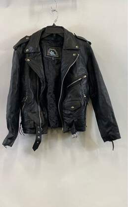 Himalaya Motorbike Wear Men's Black Leather Jacket - Sz 38