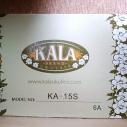 KALA UKULELE MODEL: KA-15S IN CLOUDMUSIC PADDED CASE
