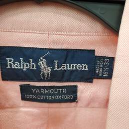 Ralph Lauren Men Pink Button Up Shirt L