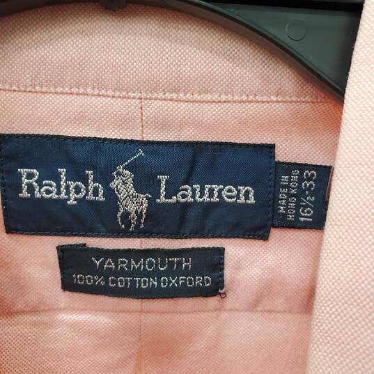 Ralph Lauren Men Pink Button Up Shirt L image number 1