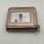 NWT Womens Rose Gold Leather Card Holder Classic Zip-Around Wallet image number 2