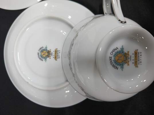 Noritake 24-Piece China Crestmont Teacups & Saucers Set image number 3