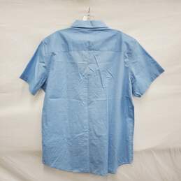 NWT Travis Matthew MN's 100% Cotton Blend Placid Blue Short Sleeve Studebaker Shirt Size L alternative image