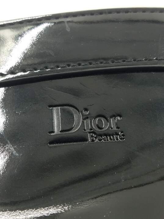 Authentic DIOR Parfums Black Vinyl Cosmetic Pouch image number 5