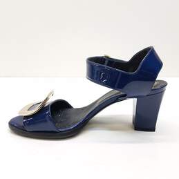Roger Vivier Patent Leather Sandals Blue 5.5 alternative image
