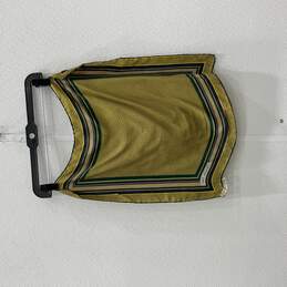 Christian Dior Mens Yellow Green Silk Paisley Square Handkerchief alternative image