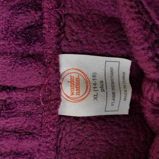 Wonder Nation Girl Purple Flame Resistant Sleepwear Bottom XL image number 3