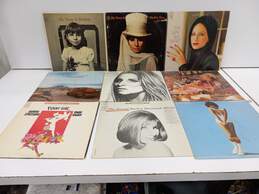 Bundle of Nine Assorted Barbara Streisand Albums