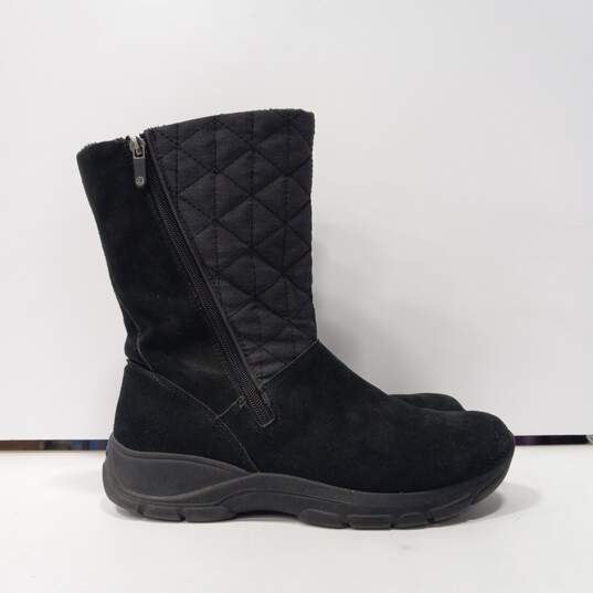 Land's End Women's Black Suede/Textile Boots Size 10B image number 4