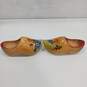 Handmade Painted Wood Dutch Clog Shoes Wall Home Decor image number 3
