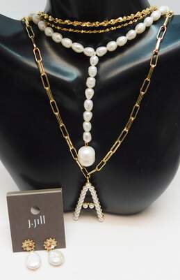 Baublebar & J.Jill Goldtone & Faux Pearl Jewelry