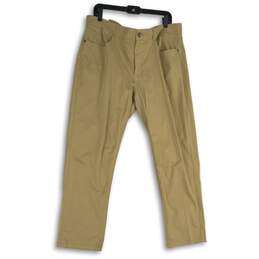 NWT JOS.A. Bank Mens Khaki Flat Front Casual Ankle Pants Size 38W X 29L