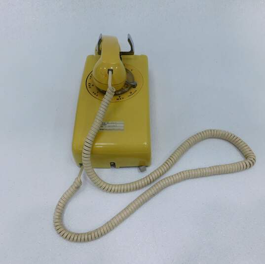 Vintage Illinois Bell Telephone Company Rotary Dial Corded Wall Phone image number 1