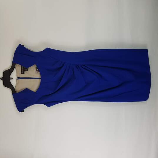 Dana Buchman Women Blue Midi Dress 4 image number 1