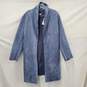 NWT WM's Tahari Faux Leather Slate Blue Coat Size 1X image number 1