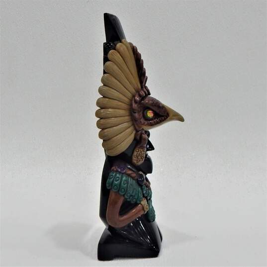 Mayan Aztec Eagle Warrior Figurine Obsidian Black Onyx image number 2
