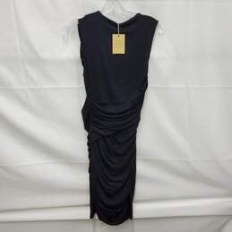 NWT Torn By Ronny Kobo WM's Black Ruched Bodycon Midi Dress Size SM alternative image